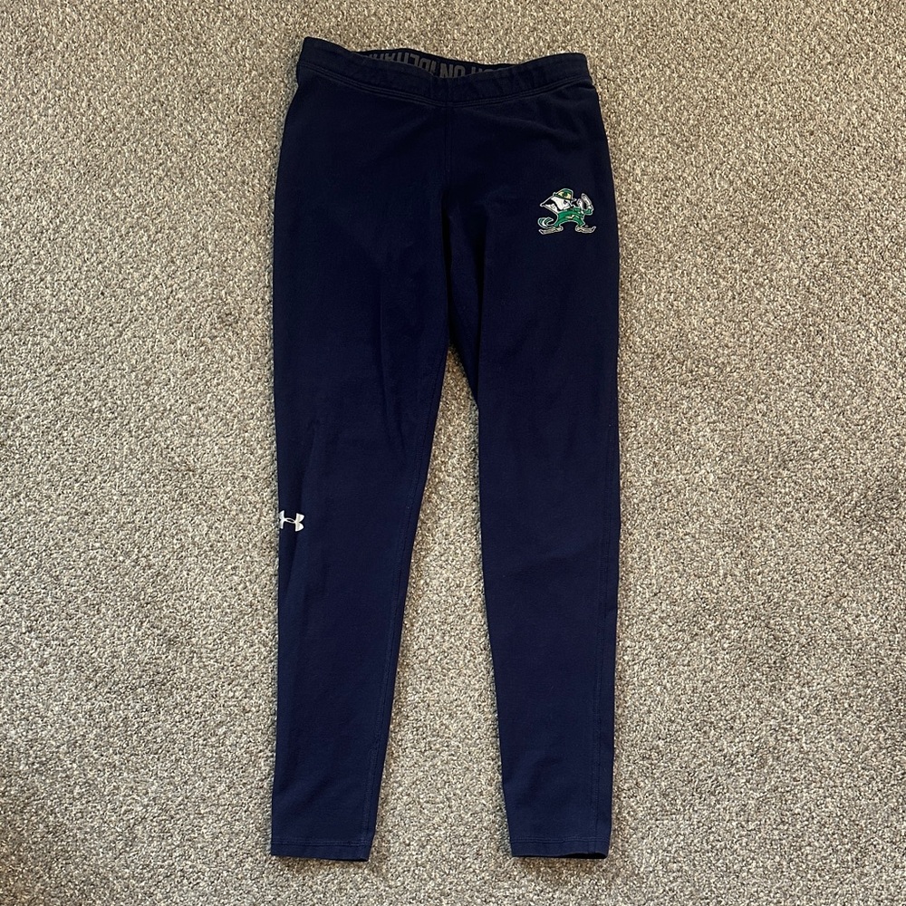 Notre Dame Under Armour Dark Blue Leggings